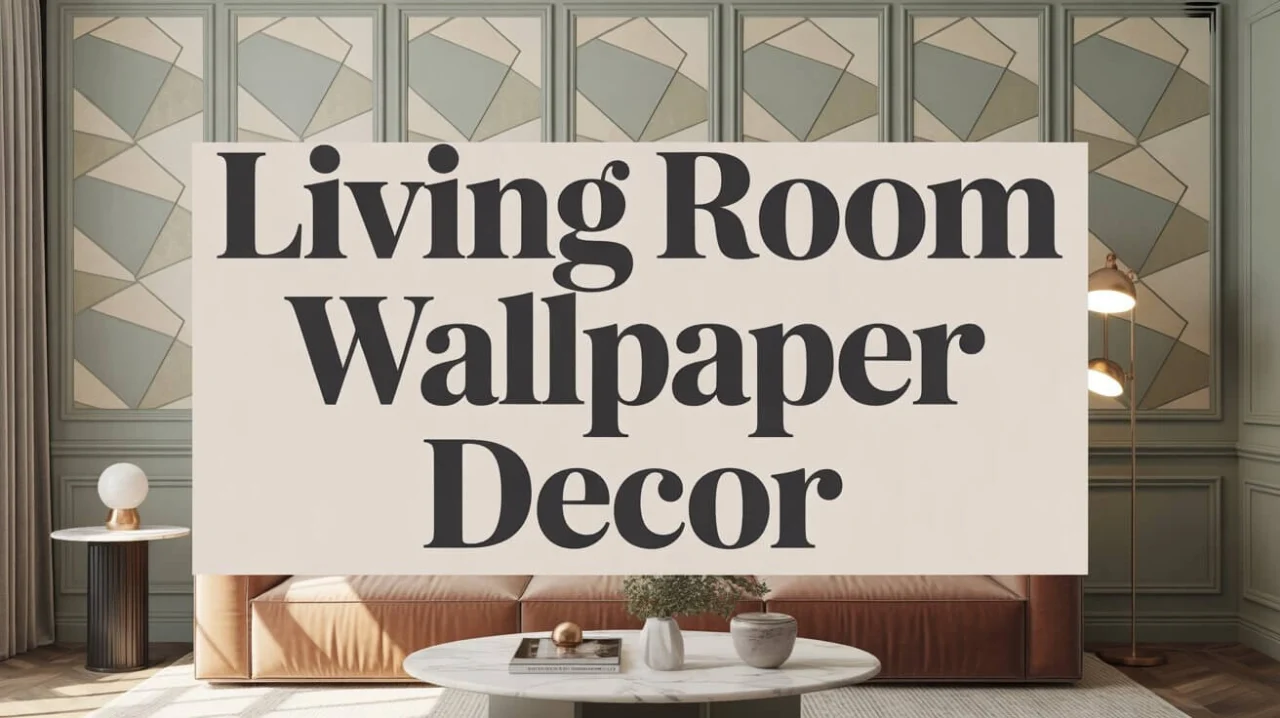 Living room wallpaper decor