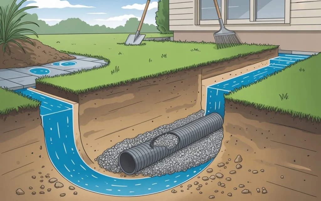 DIY French Drain 4 DIY French Drain