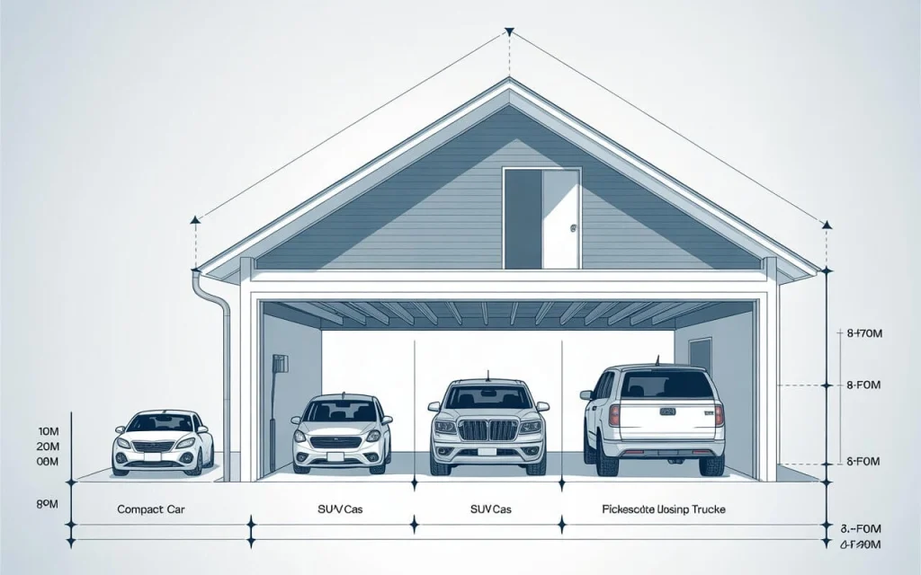 standard garage door height 