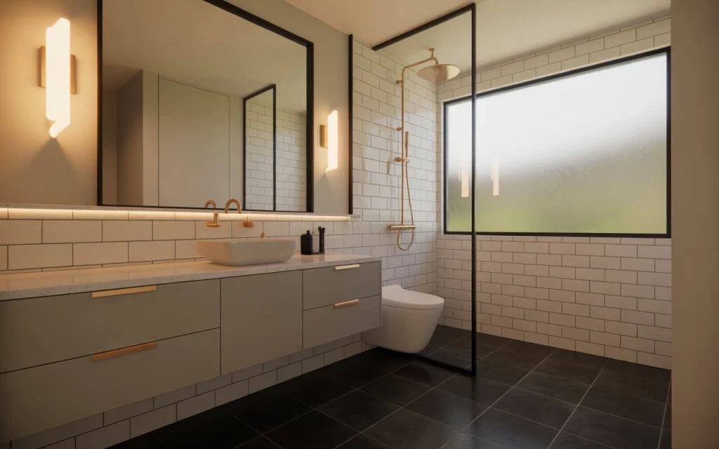 Mobile home bathroom remodel